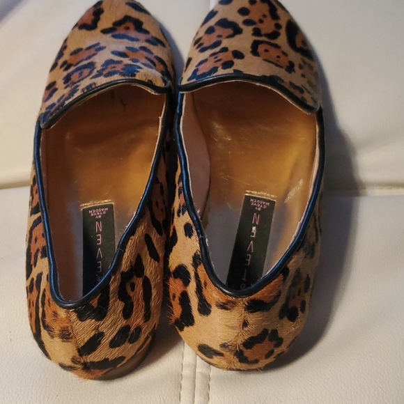 Steve Madden Leopard Pony Hair Loafers - Picture 6 of 7